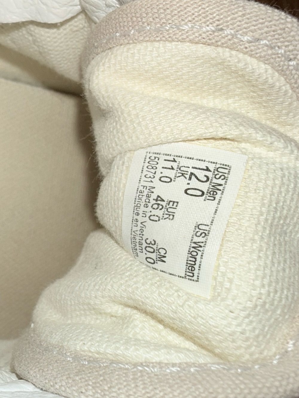 Vans Beige Old Skool Low-Top Sneakers with White Sidestripe - Picture 3 of 8